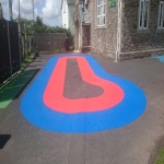 Rubber Bark Running Track in West End 6