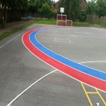 Rubber Bark Running Track in West End 8