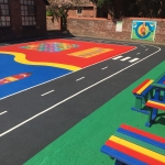 Rubber Bark Running Track in Acton 6