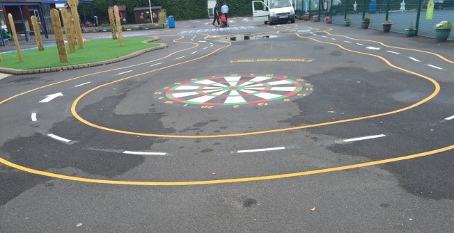 Daily Mile Painted Markings in Ashington